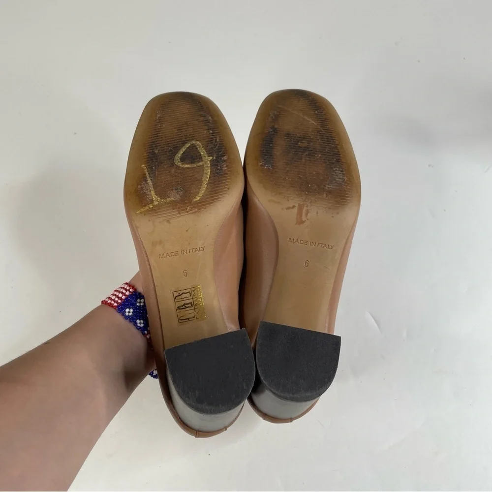 Everlane The Day High Heel‎ Tan Leather Size 6